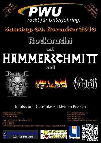 PWU Rocknacht Plakat 2013 350