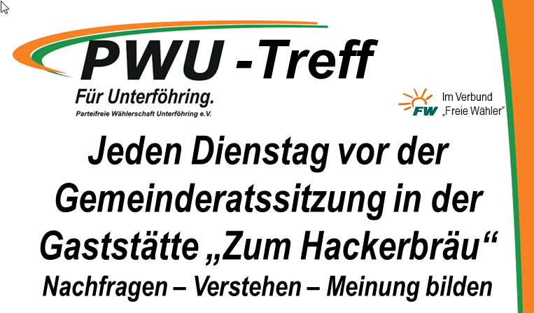 PWU Screenshot PWU-Treff Einladung